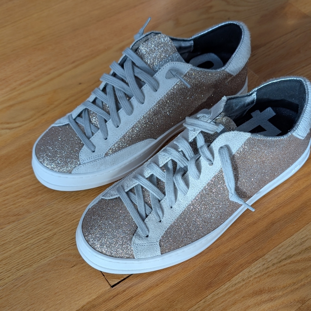 Silver Glitter Women's Sneakers
